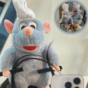 디즈니 Ratatouille Hairband 새로운 만화 봉제 인형 머리띠 프랑스어 넓은 챙 머리핀 사진 머리 장식 창의력 소녀 선물