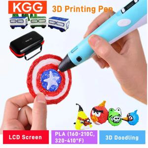 3D 인쇄 펜 어린이 3D 펜 DIY 드로잉 펜 PLA 필라멘트 생일 크리스마스 소년 소녀 여행 케이스와 어린이를위한 선물