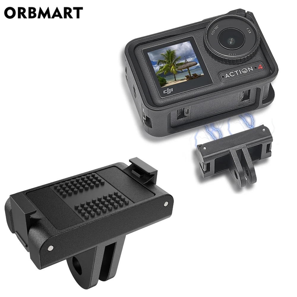 DJI OSMO Action 4 3 5 Pro 카메라 마그네틱 포크 어댑터 퀵 릴리스 어댑터 확장 마운트 베이스 액세서리 액세서리