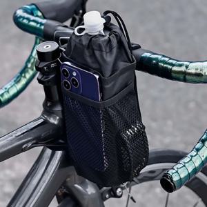 ESLNF 자전거 병 홀더 사이클링 물병 캐리어 파우치 절연 주전자 MTB 도로 자전거 핸들 바 가방 액세서리