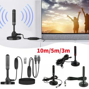 10m/5m/3m 디지털 TV 안테나 37dB 고이득 증폭 HDTV 안테나 다용도 HDTV 디지털 박스 실내 안테나 지원 4K 1080p