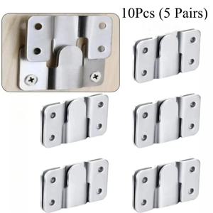 10pcs 플러시 마운트 브래킷 인터록 교수형 버클 가구 커넥터 벽 그림 프레임 걸이 디스플레이 사진 프레임 후크