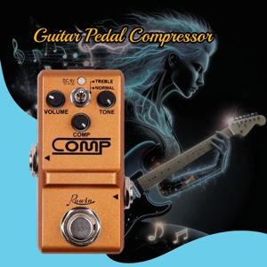 Rowin Tiny Analog Comp Box 기타 압축기 페달 압축 효과 일렉트릭 기타 베이스 페달보드 True Bypass
