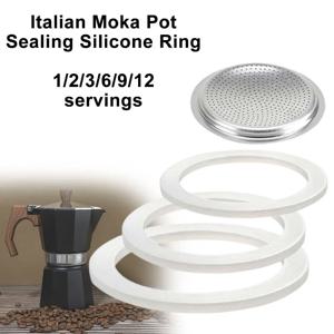 커피 실리콘 링 이탈리아 모카 포트 유연한 와셔 가스켓 링 Coffeeware 컵 교체 모카 포트 에스프레소 커피 메이커