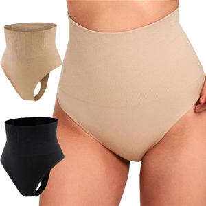 여성 끈 팬티 셰이퍼 높은 허리 배꼽 컨트롤 팬티 슬리밍 속옷 엉덩이 기중 장치 배꼽 쉐이핑 Cincher Brief Shapewear