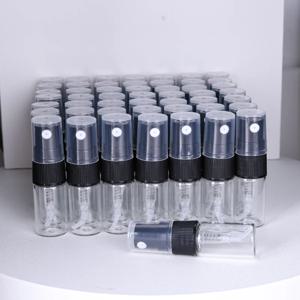 뜨거운 판매 50/조각 2ml 투명 유리 향수병 일회용 시험 병 미니 여행 휴대용 쾰른 향수병