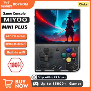 MIYOO 미니 플러스 휴대용 레트로 핸드 헬드 게임 콘솔 V2 미니 + 3.5 인치 IPS 스크린 클래식 비디오 게임 콘솔 Linux 시스템 선물