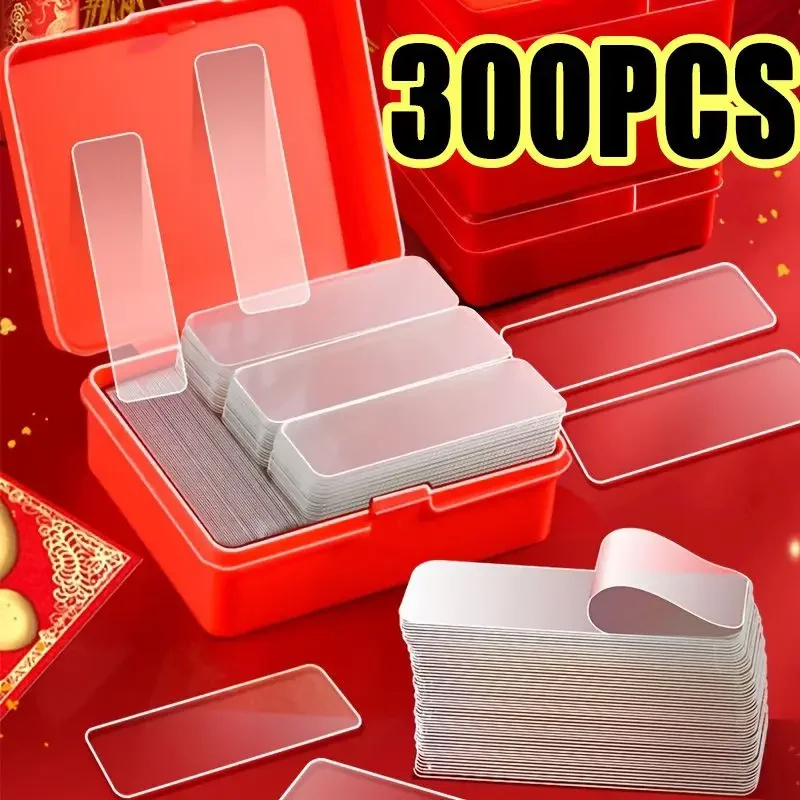 300Pcs 양면 접착 테이프 나노 재사용 가능한 슈퍼 강한 투명 벽 스티커 방수 널리 사용되는 벽 마운트 스티커