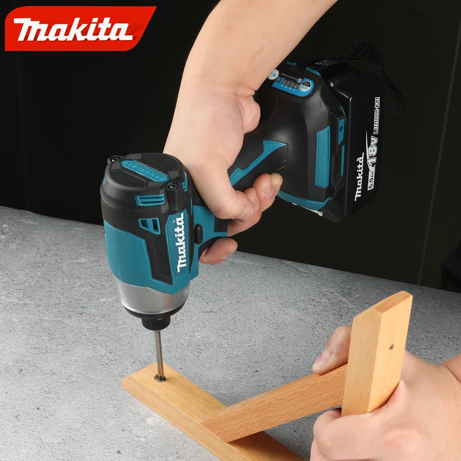Makita DTD173 브러시리스 전기 스크루 드라이버 자동 수리 임팩트 스크루 드라이버 배치 220N.m 전기 드라이버 도구