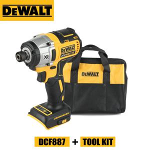브러시리스 임팩트 드릴 DCF887, 20V Dewalt 배터리 무선 드라이버, 자동차 수리 전동 공구, 핸드백