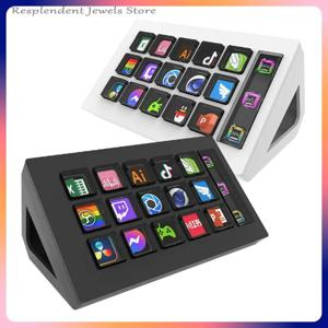 15 키 Streamdeck 비주얼 키보드 Lcd 버튼 라이브 콘텐츠 생성 컨트롤러 Windows/macos/android/ios 선물용 사용자 정의 버튼