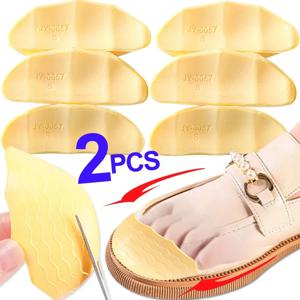 2pcs 안티 포워드 슬라이딩 앞발 삽입 패드 Cuttable PU 폼 발가락 플러그 크기 감소 삽입 소프트 신발 액세서리 발가락 보호대