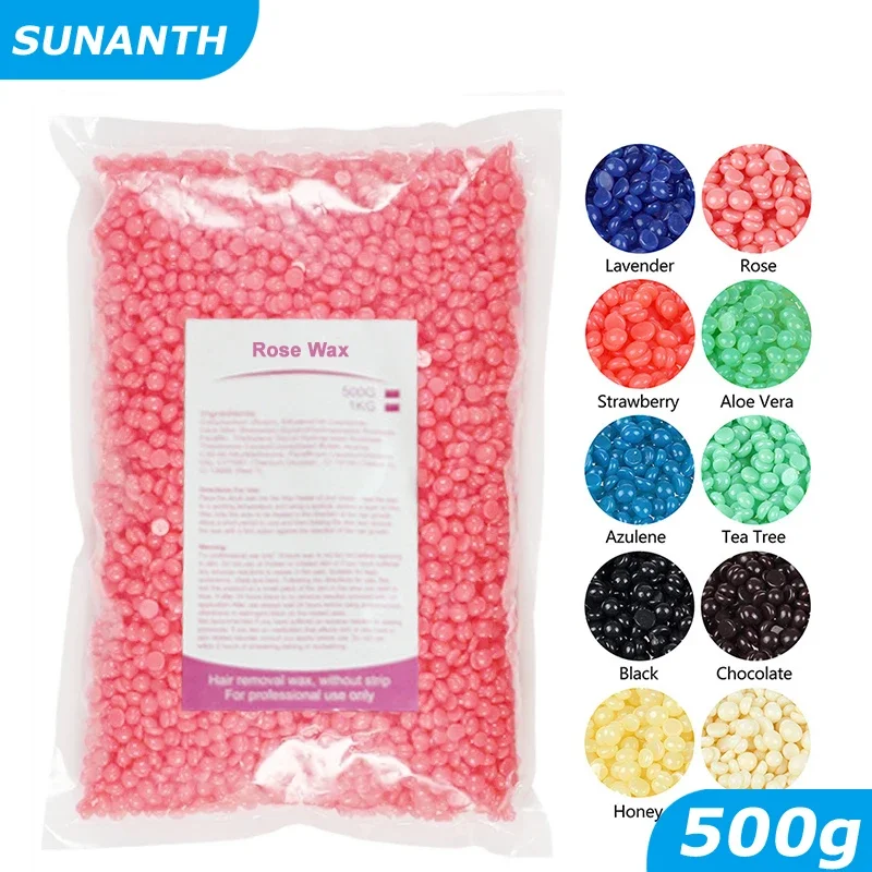 500g/200g/50g 제모 바디 용 하드 왁스 콩 왁스 히터 기계 용 왁스 따뜻한 왁싱 콩용 유럽 브라질 진주