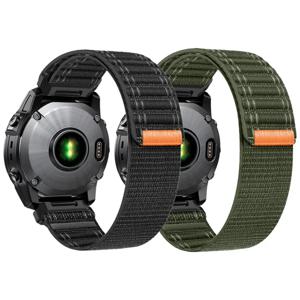 Garmin Fenix ​​E 8 47mm 51mm 7 7X 6 6X 5 5X Plus/Enduro 3/Epix Pro Gen 2 스트랩 팔찌용 QuickFit 22mm 26mm 우븐 나일론 밴드