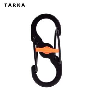 TARKA 캠핑 S 유형 카라비너 ​​잠금 미니 키 체인 후크 도난 방지 야외 캠핑 배낭 버클 키 잠금 캠핑 용품