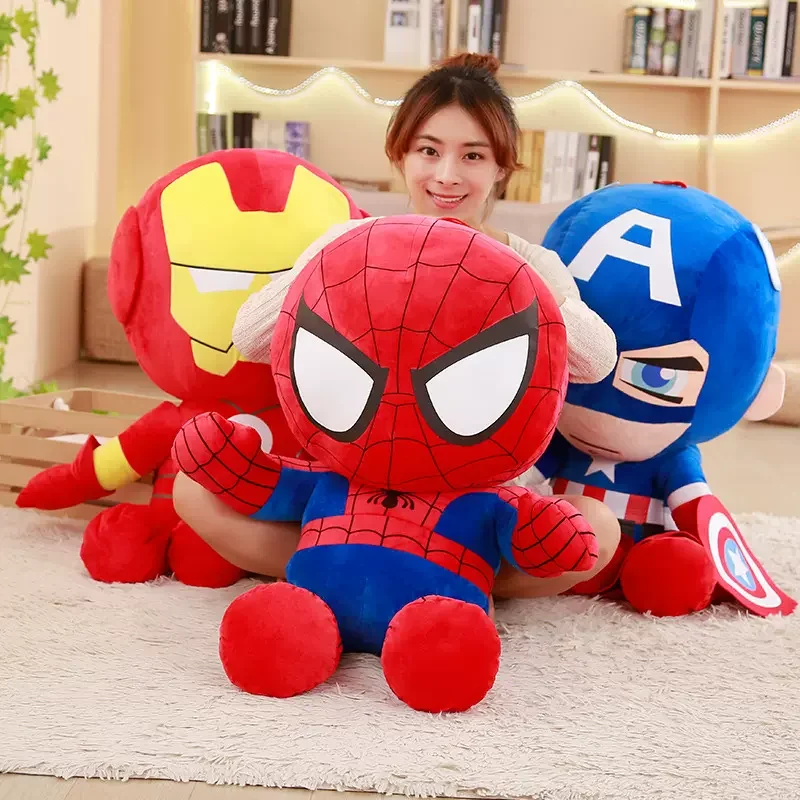마블 스파이더맨 부드러운 봉제 인형, 만화 인형, 대형 봉제 인형, 소년 인형 베개, 어린이 크리스마스 선물 장난감, 35cm