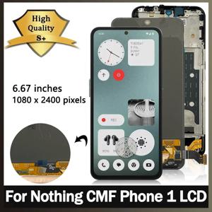 터치 스크린 디지타이저 어셈블리, 6.67 인치, 새로운 AMOLED, Nothing CMF Phone 1 LCD 디스플레이