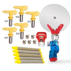 모든 에어리스 페인트 분무기, 배플 라텍스 페인트 페인트 Duckbill 시트 노즐, 분무기 액세서리 용 스프레이 가이드 액세서리 도구