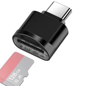 TF 카드 리더기, USB C-SD 카드 리더기, USB C 카드 리더기, iPhone 15 MacBook 노트북 및 Mor용 C형 TF 메모리 카드 리더기