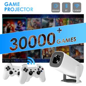 HONGTOP P30PRO 스마트 미니 프로젝터 안드로이드 14 WiFi6 BT 5.0 지원 4K 1280*720P 스마트 홈 시네마 야외 휴대용 프로젝터