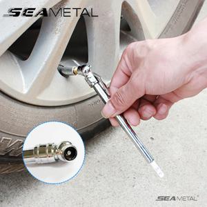 SEAMETAL 5-50PSI 차량 타이어 공기 압력 게이지 차량 테스터 용 고정밀 압력 측정 펜 듀얼 헤드 게이지 도구