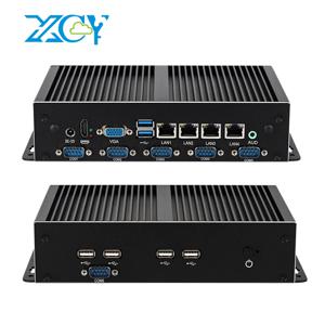 산업용 미니 PC 인텔 코어 i7-4600U i5-4300U 4x 이더넷 6x 직렬 포트 6x USB HDMI VGA LVDS GPIO SIM 4G LTE Windows Linux