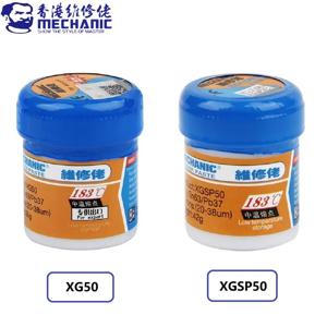 MECHANIC XG50 XGSP50 솔더 주석 페이스트 융점 183 ℃   휴대폰 PCB 보드 SMD 칩 수리용 납땜 플럭스 페이스트