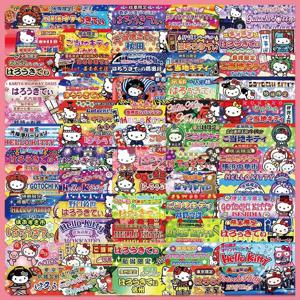 60pcs Kawaii 헬로 키티 레이블 씰링 스티커 미적 장식 편지지 전화 노트북 방수 귀여운 어린이 스티커 선물