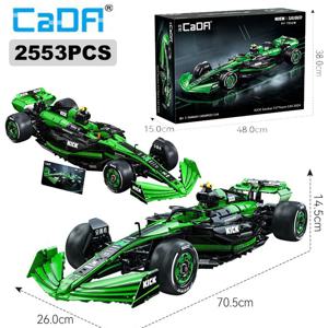 Cada 1:8 MOC Sauber F1 팀 C44 포뮬러-1 F1 레이싱 카 번호 24 스포츠카 빌딩 블록 도시 킥 자동차 벽돌 장난감 선물