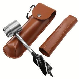 캠핑 하이킹 핸드 드릴 도구 세트 Bushcraft Settlers 펀치 도구에 대한 야외 생존 목공 오거 드릴 비트