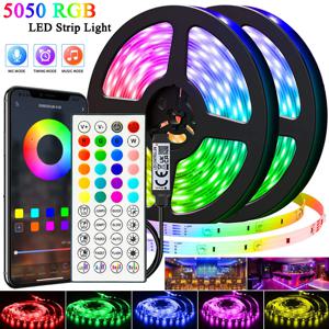 40M/131Ft Led 스트립 조명 APP 44 키 음악 동기화 원격 제어 USB 5V RGB 유연한 테이프 다이오드 조명 파티 홈 Luces Led