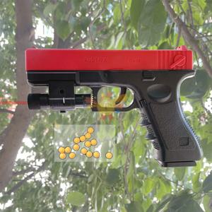 레이저 소프트 총알 Airsoft 권총 야외 스포츠 CS 게임 무기 선물용 수동 G17 장난감 총