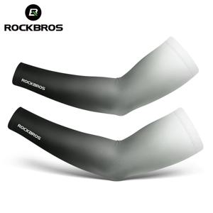 ROCKBROS 팔 슬리브 자외선 차단 사이클링 슬리브 여름 빠른 드라이 통기성 피트니스 낚시 선 스크린 스포츠웨어 팔 슬리브