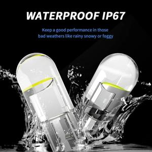 10pcs 자동차 LED T10 W5W Canbus 유리 COB 독서 돔 램프 마커 웨지 번호판 전구 168 194 192 DC 12V 화이트