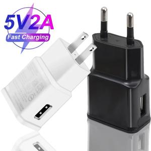 5V 2A 빠른 충전 듀얼 USB 휴대 ​​전화 충전기 Mi 삼성 아이폰 EU 미국 플러그에 대 한 USB 고속 여행 벽 충전기 어댑터