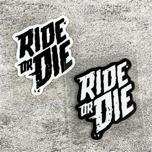 1PC RIDE OR DIE 자전거 스티커 DIY 산악 자전거 Mtb 프레임 탑 튜브 스티커 방수 비닐 데칼 오토바이 액세서리
