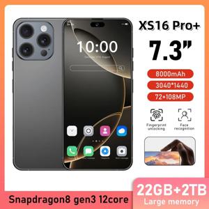 2025 XS16 Pro 7.3 인치 LCD 스마트 폰 디스플레이 터치 스크린 Moblie 폰 AMOLED 디스플레이 패널 다이나믹 용 고품질 ﻿