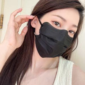 여름 얇은 일회용 여성용 마스크 초박형 통기성 얼음 감각 3D 스테레오 경량 편안한 얼굴 커버