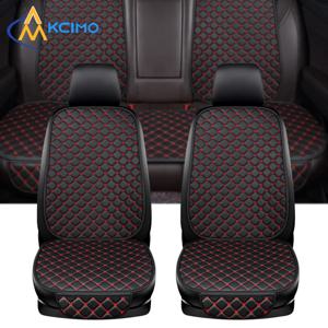 Kcimo 유니버설 Pu 가죽 자동차 시트 커버 시트 백 소프트 쿠션 미니멀리즘 시트 쿠션 의자 카펫 패드 자동차 액세서리
