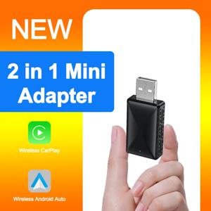 2025 새로운 2 In 1 무선 Carplay AI Box 안드로이드 자동 플러그 앤 플레이 5G WIFI for iphone 안드로이드 전화 유선 Carplay to Wireless