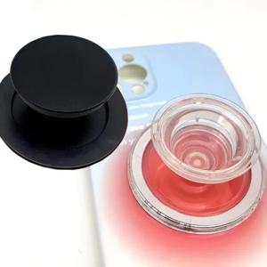 자기 안전 반지 손가락 확장 스탠드 접이식 휴대 전화 그립 홀더 소켓 포켓 지원 iPhone Mac Samsung Xiaomi