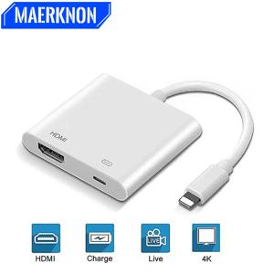 Lightning-HDMI 호환 어댑터 HD 1080P 프로젝션 케이블 어댑터 디스플레이 비디오 컨버터 오디오 동기화 화면 커넥터