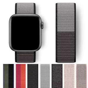 Apple Watch 밴드 용 나일론 루프 스트랩 Ultra-2 49mm 44mm 40mm 45mm 41mm 스포츠 프라이드 팔찌 iwatch 밴드 시리즈 9 8 se 7 6 5 4 3