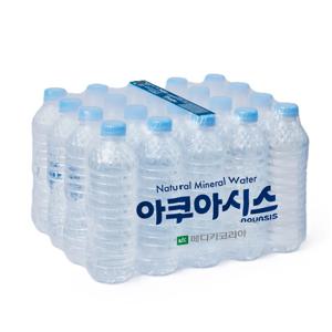 아쿠아시스 생수 무라벨 물 500ml x 40병 먹는샘물 20개입x2팩