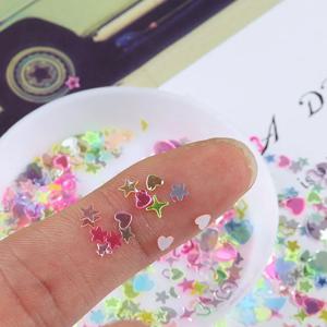 10g(2000Pcs)/팩 다양한 스타일 혼합 색상 모양 느슨한 장식 조각 DIY 네일 공예 보석 만들기, 웨딩 장식 색종이