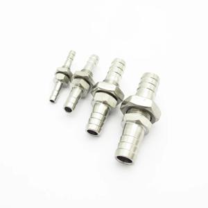 4mm 6mm 8mm 10mm 12mm 14mm 16mm 19mm 호스 바브 벌크헤드 304 스테인레스 스틸 가시 튜브 파이프 피팅 커플러 커넥터 어댑터