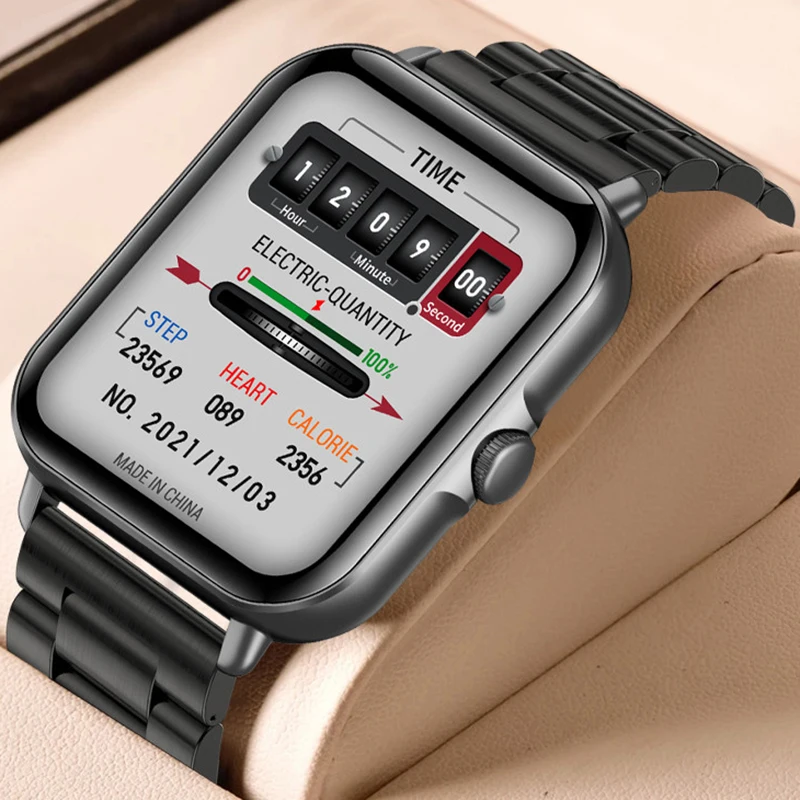 2025 2.01'' 스마트 시계 블루투스 통화 재생 음악 Smartwatch 피트니스 시계 스포츠 방수 시계 남성 여성 iPhone Android