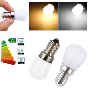 미니 2W LED 전구 E14 E12 T22 220V 110V 12V 24V 2835 SMD 냉장고 램프 나사 전구 냉장고 냉동고