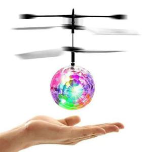 다채로운 미니 Shinning LED 드론 라이트 크리스탈 공 유도 Quadcopter 항공기 드론 비행 공 헬리콥터 키즈 완구