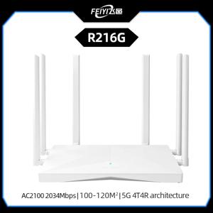 FEIYI AC2100 Wifi 라우터 듀얼 밴드 기가비트 2.4G 5.0GHz 2034Mbps 무선 라우터 증폭기 Wifi 신호 리피터 홈 인터넷